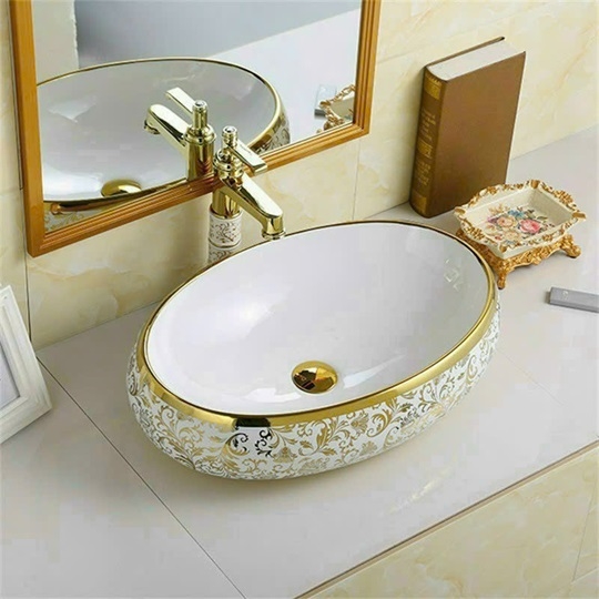 Bồn rửa tay sứ bầu